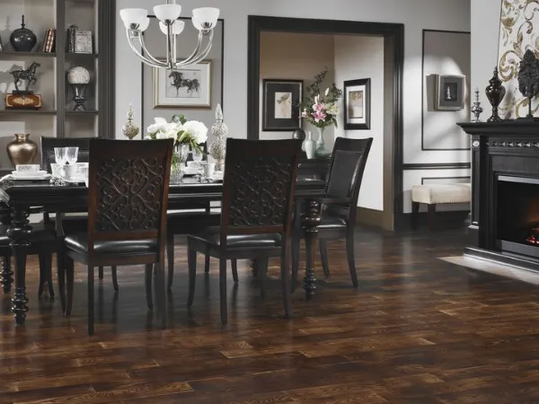 Dark Wood Floor Dining Room Ideas 