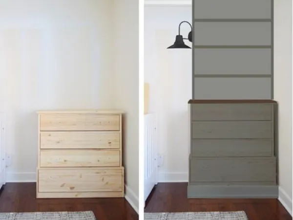 How To Turn A Dresser Into A Bookshelf