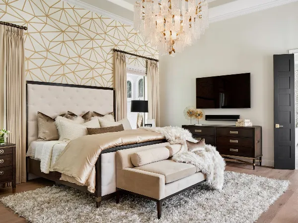 White and Gold Bedroom Ideas