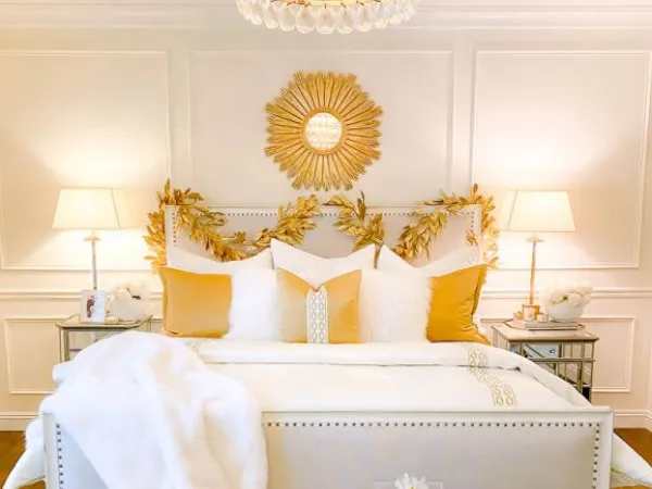 White and Gold Bedroom Ideas