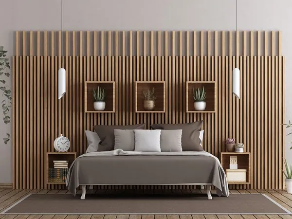 Bedroom Wood Wall Design