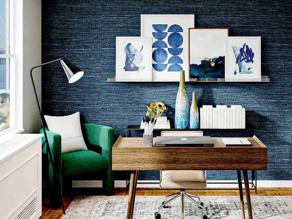 Home Office Accent Wall Ideas