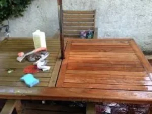 how to restore teak outdoor furniture